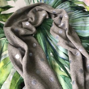 Gray Boden Scarf with Silver Dots